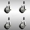 Service Caster 4 Inch 316SS Black Poly Swivel 1-1/8 Inch Expanding Stem Caster Set Brake SCC SCC-SS316EX20S414-PPUB-BLK-TLB-118-4 - alternate 4